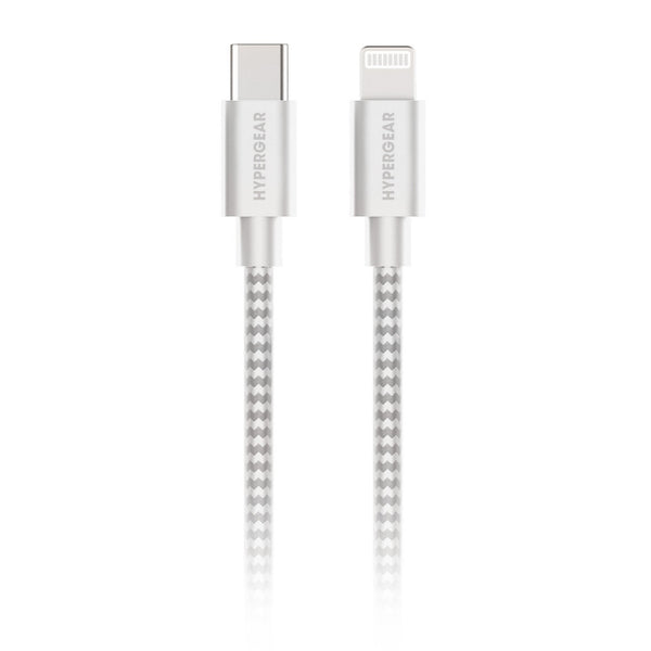 HyperGear 6 ft. 180cm USB-C to Lightning Braided Charge and Sync Cable 15964